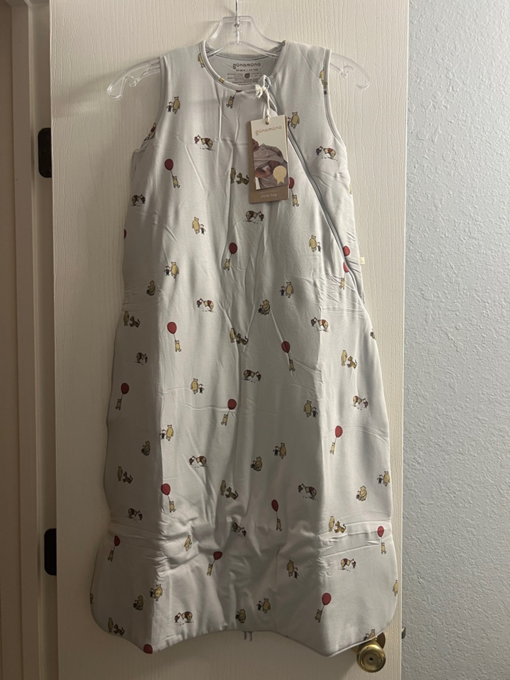 GAP Kids White Sleep Sack One-Piece with Balloon Print